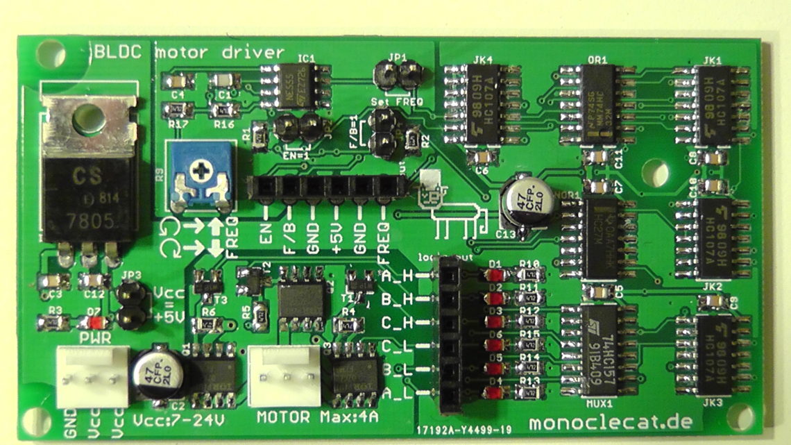 The all-in-one Brushless DC Motor driver